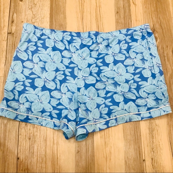 Lauren James floral blue white PJ sleepwear set sz XL - Picture 4 of 8